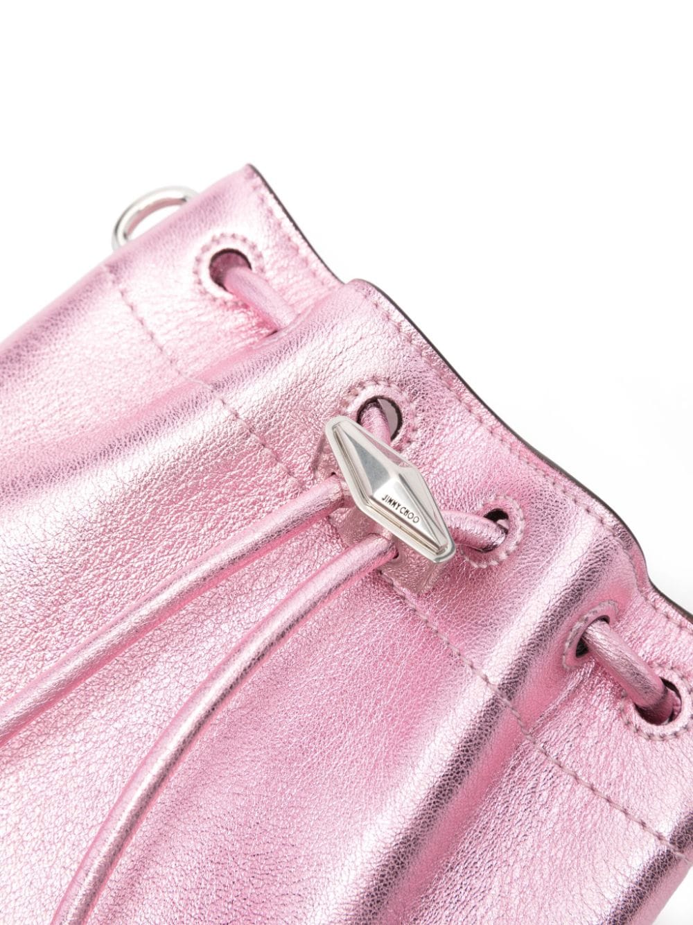 Jimmy Choo Shoulder Bucket Bag Pink