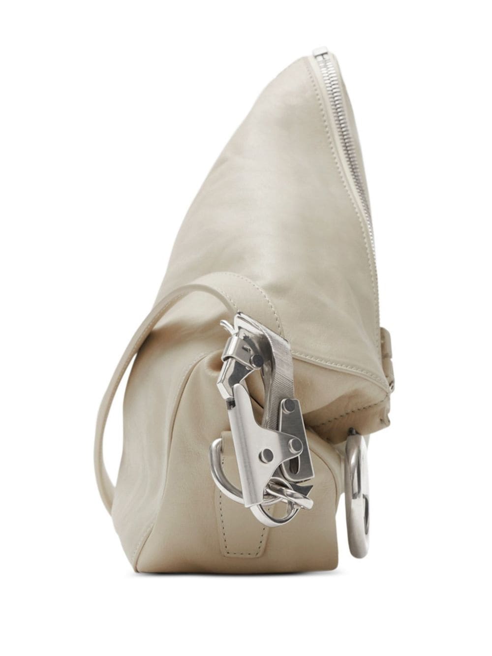 Burberry Shoulder UNI Burberry Calf Leather Bags Burberry cream white calf leather bag with silver-tone hardware Brand