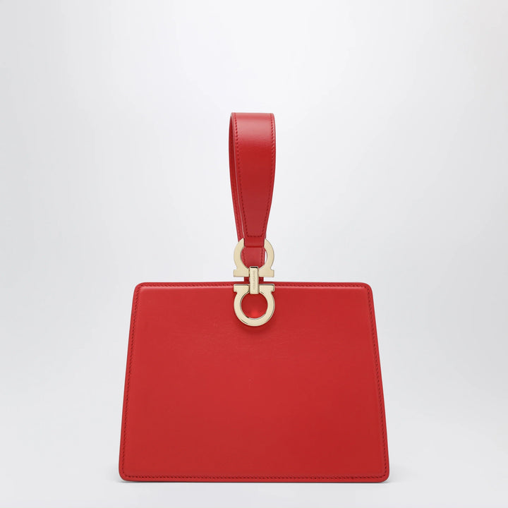 Ferragamo - Red double Gancini mini clutch