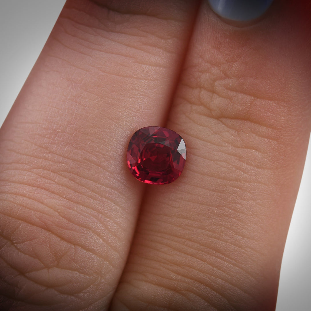 1.00 Carat Red MOZAMBIQUE Cushion Ruby