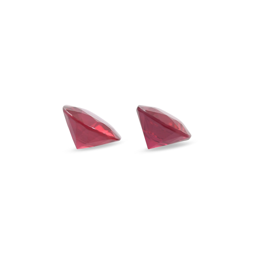 1.01 Carat Red MOZAMBIQUE Round Rubies Pair
