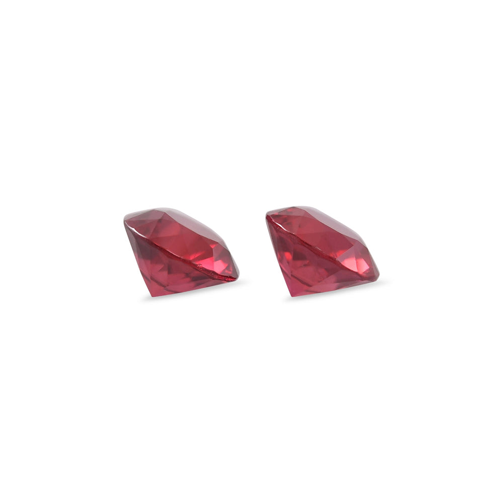 1.20 Carat Red MOZAMBIQUE Round Rubies Pair