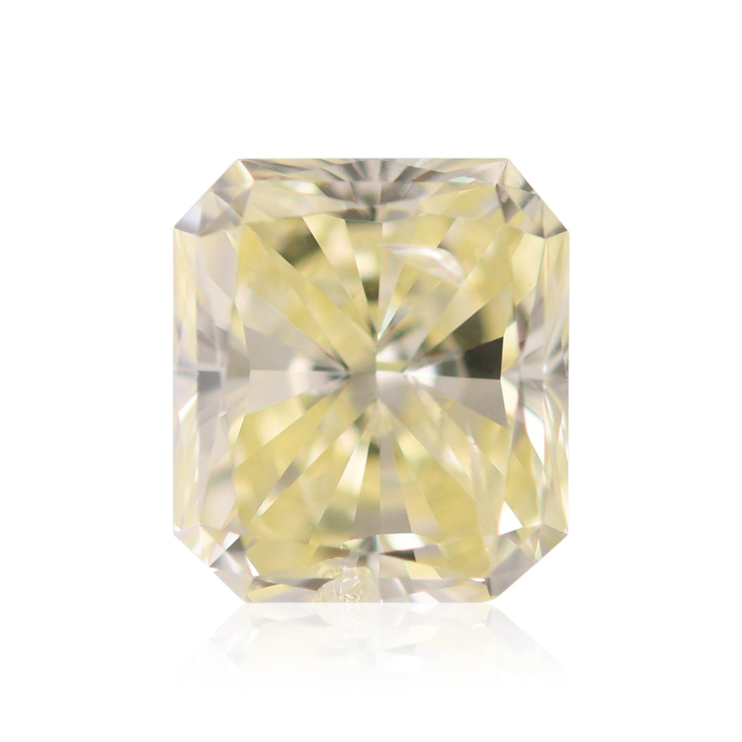 1.51 Carat Fancy Light Yellow Radiant Diamond I1 GIA