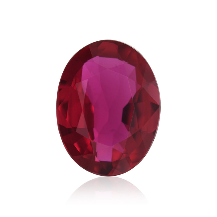 1.64 Carat Red MOZAMBIQUE Oval Ruby CD