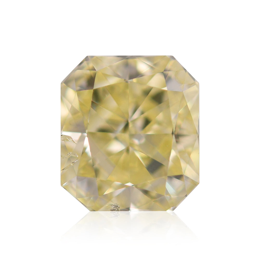 1.65 Carat Fancy Yellow Radiant Diamond SI2 GIA