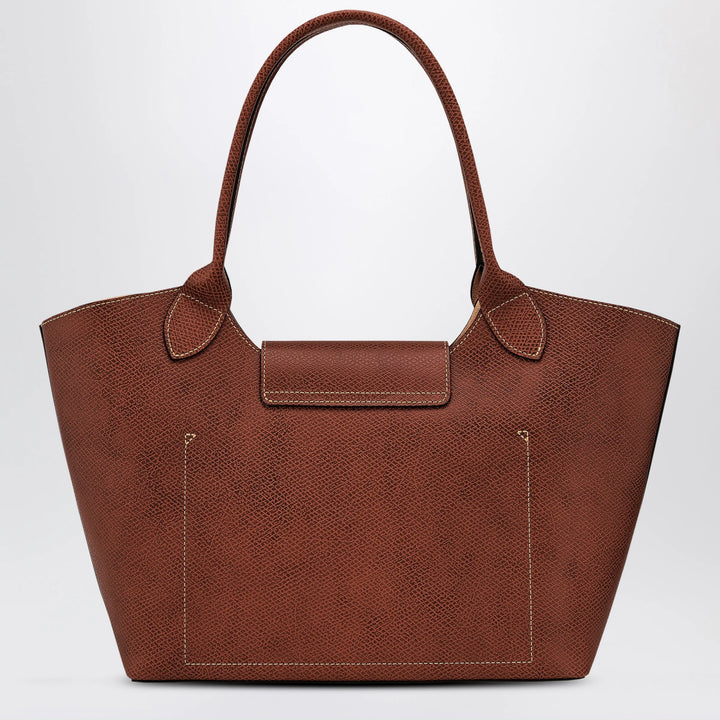 Longchamp - L Épure leather shoulder bag brown
