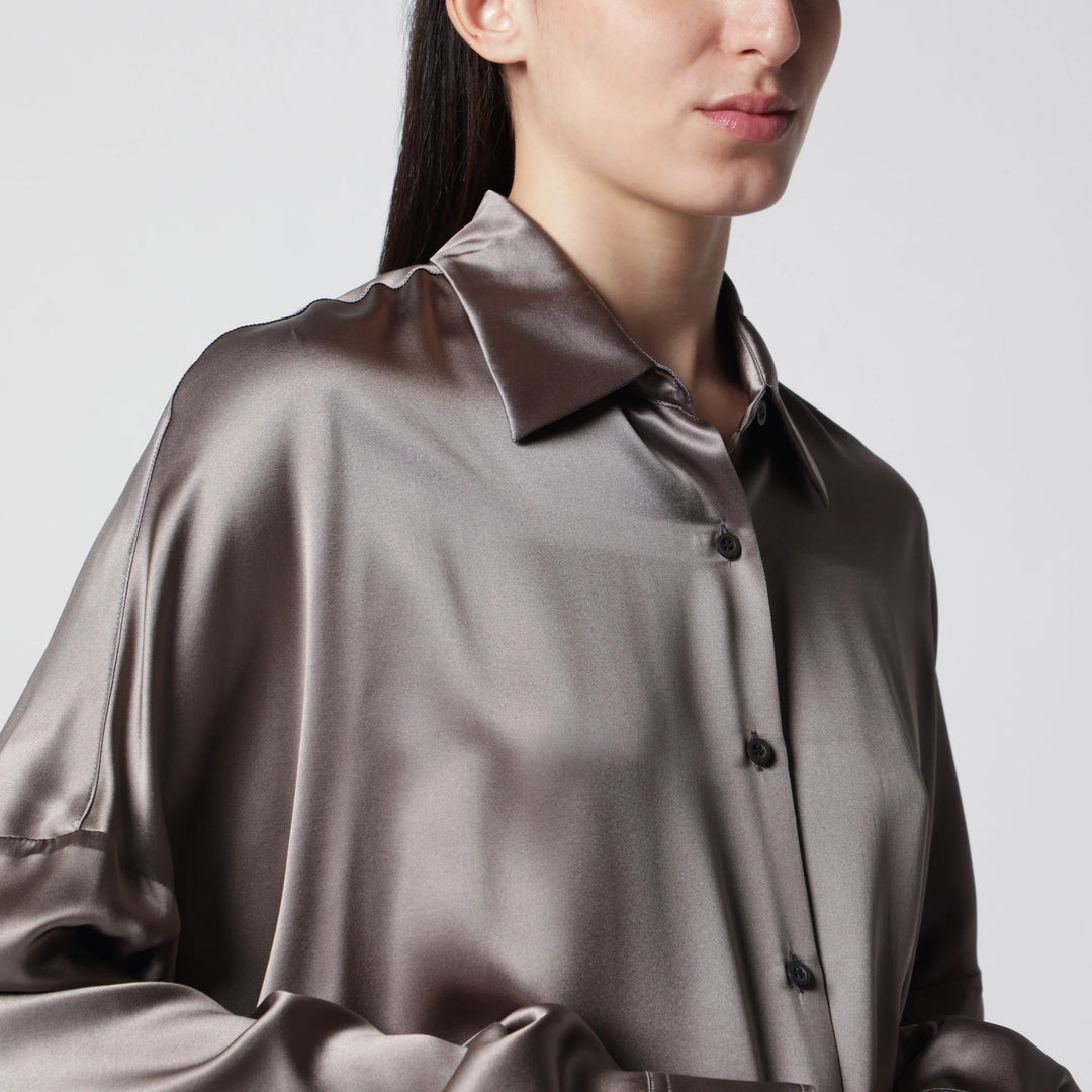 Dries Van Noten - Shirt Taupe Color in Silk