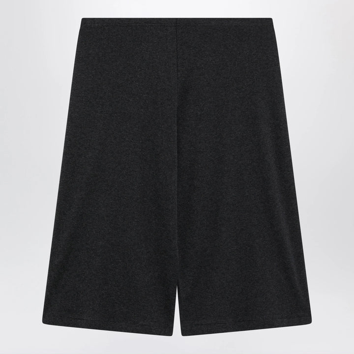 The Row - Dusk ribbed cotton jersey shorts in charcoal