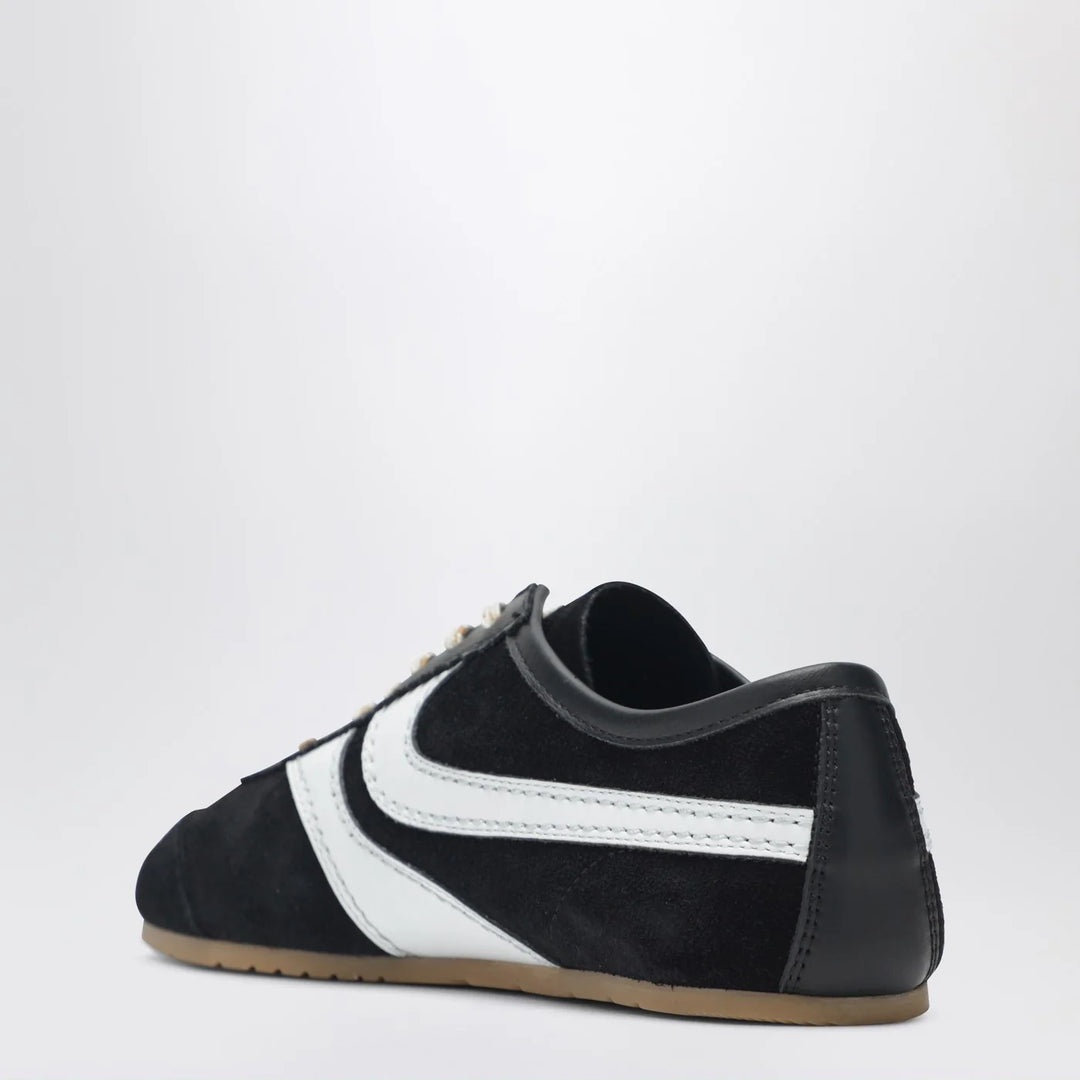 Dries Van Noten - Black/white leather and suede Sneakers