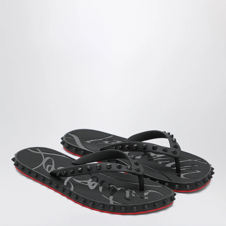 Christian Louboutin - Black Super Loubi Flip-Flops