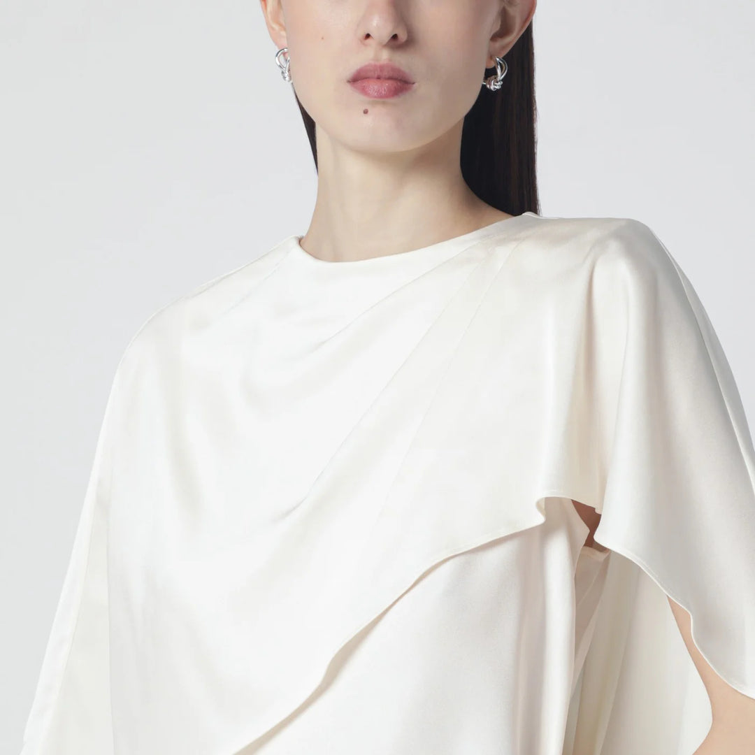 SIMKHAI - Eliora cream satin blouse