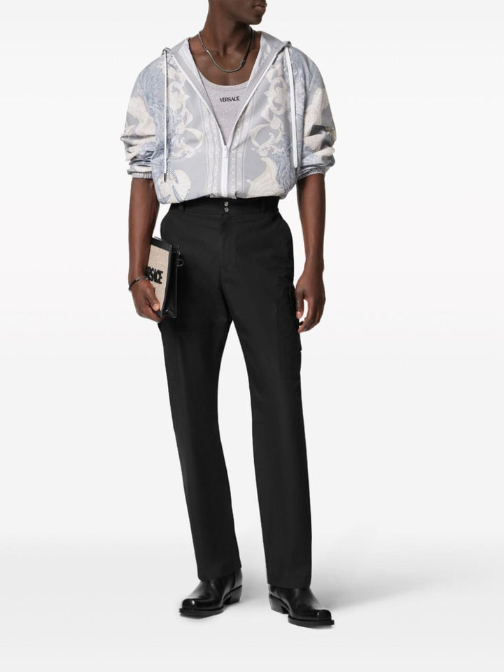 Trousers Versace Trousers Black Brand