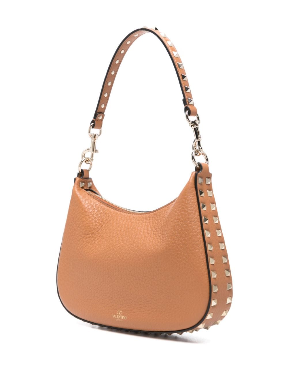 Shoulder UNI Valentino Garavani Rockstud Hobo In Pomegranate Calfskin Brand