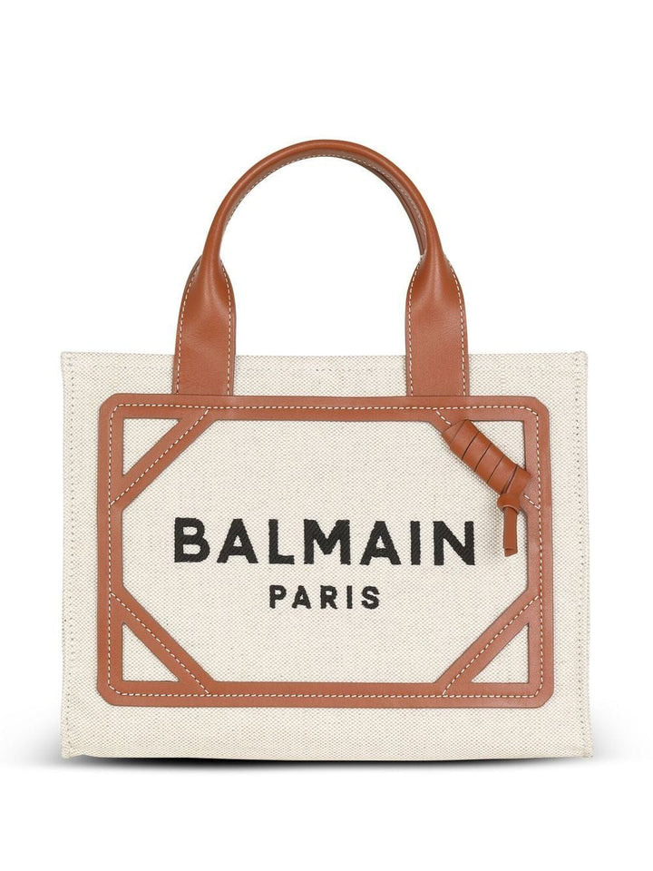 Shopper UNI Balmain Bag Leather Brown Brand