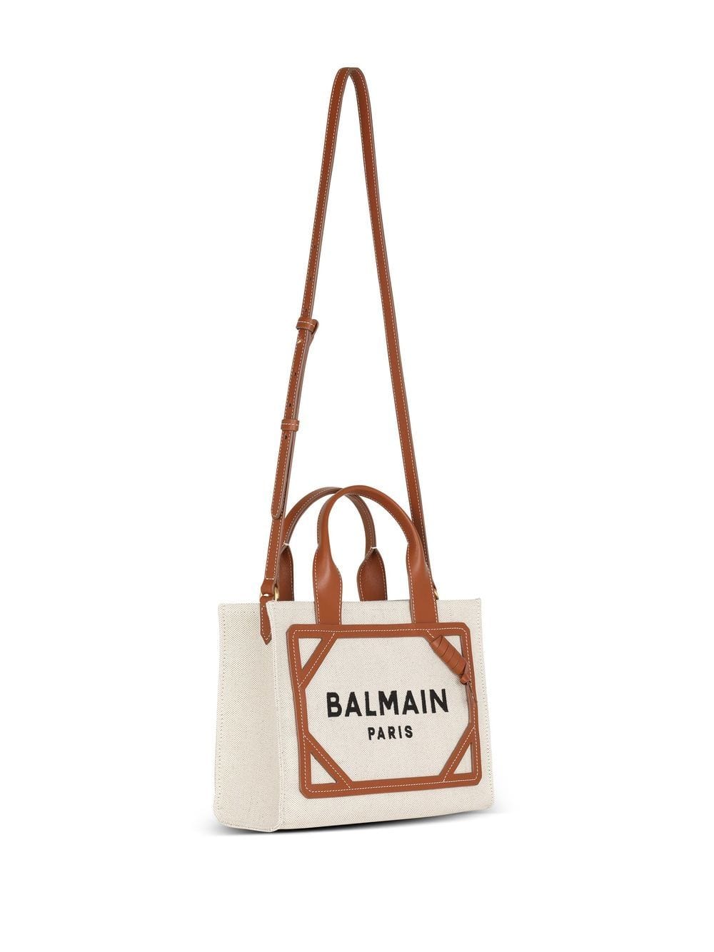 Shopper UNI Balmain Bag Leather Brown Brand