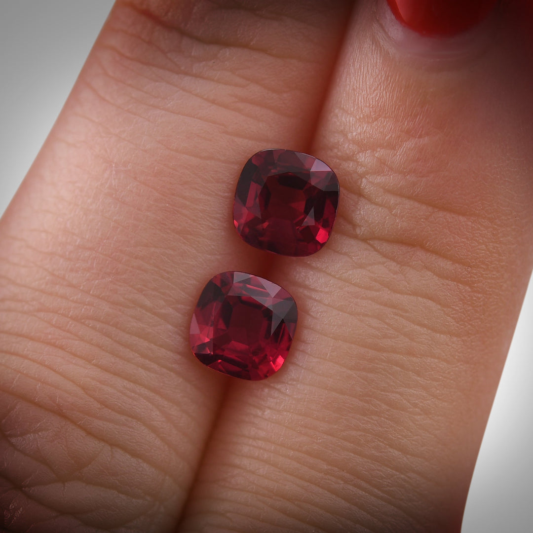 2.00 Carat Red MOZAMBIQUE Cushion Ruby CD