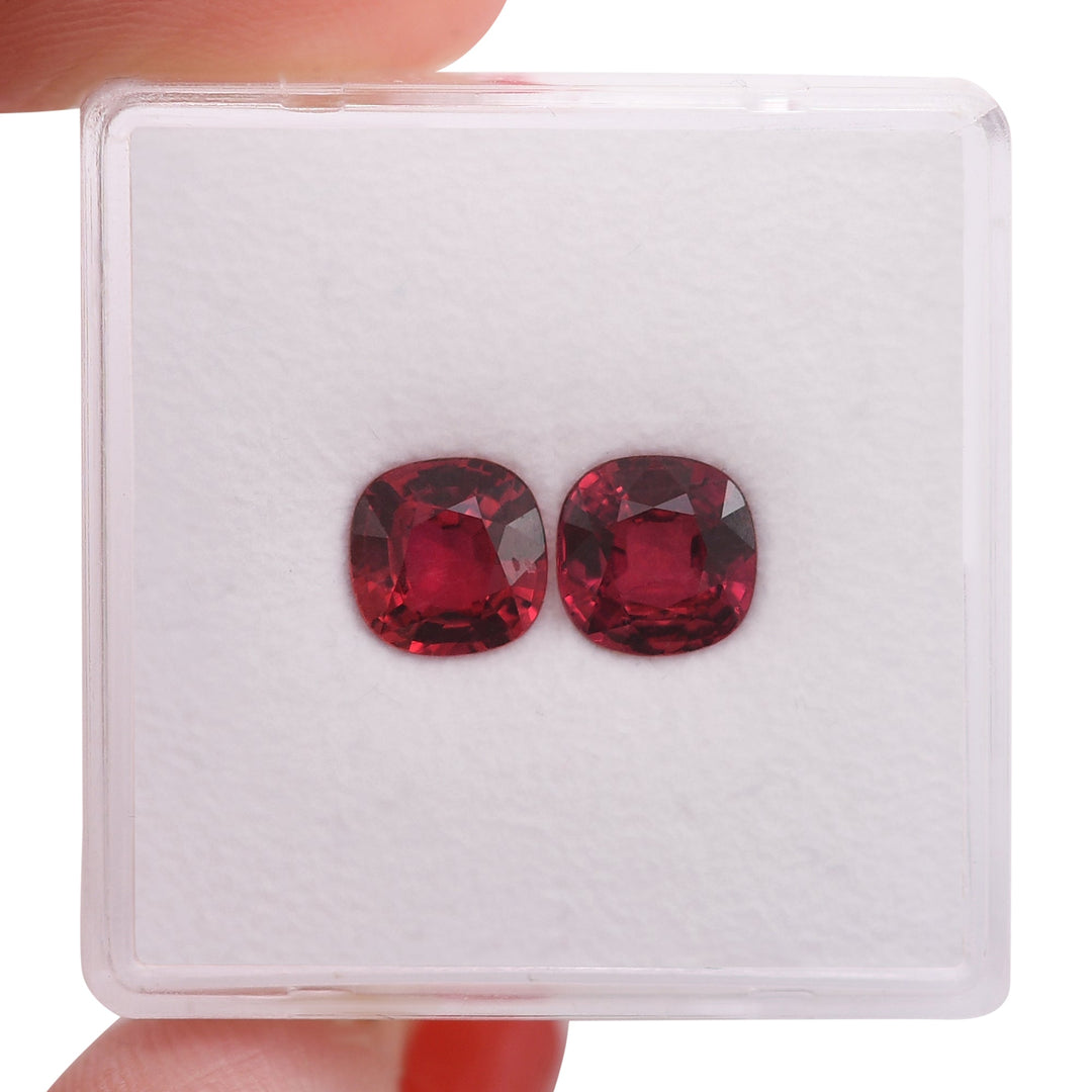 2.02 Carat Red MOZAMBIQUE Cushion Ruby CD