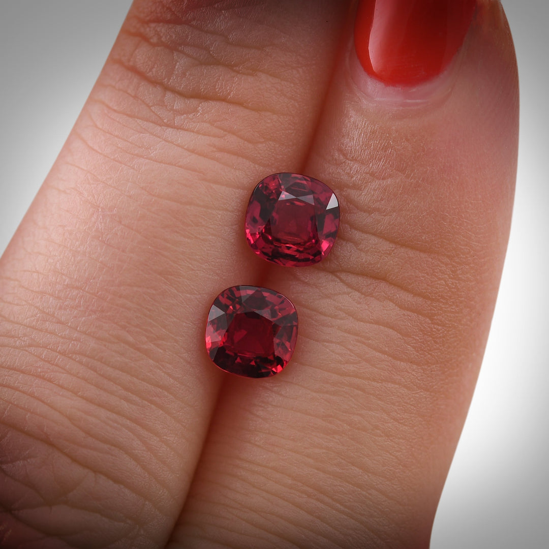 2.02 Carat Red MOZAMBIQUE Cushion Ruby CD