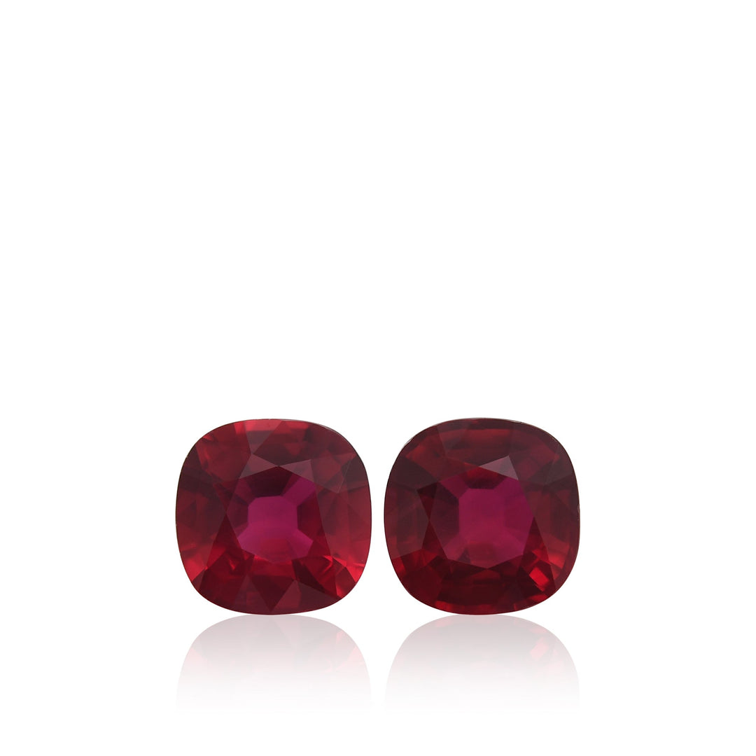 2.15 Carat Red MOZAMBIQUE Cushion Ruby CD