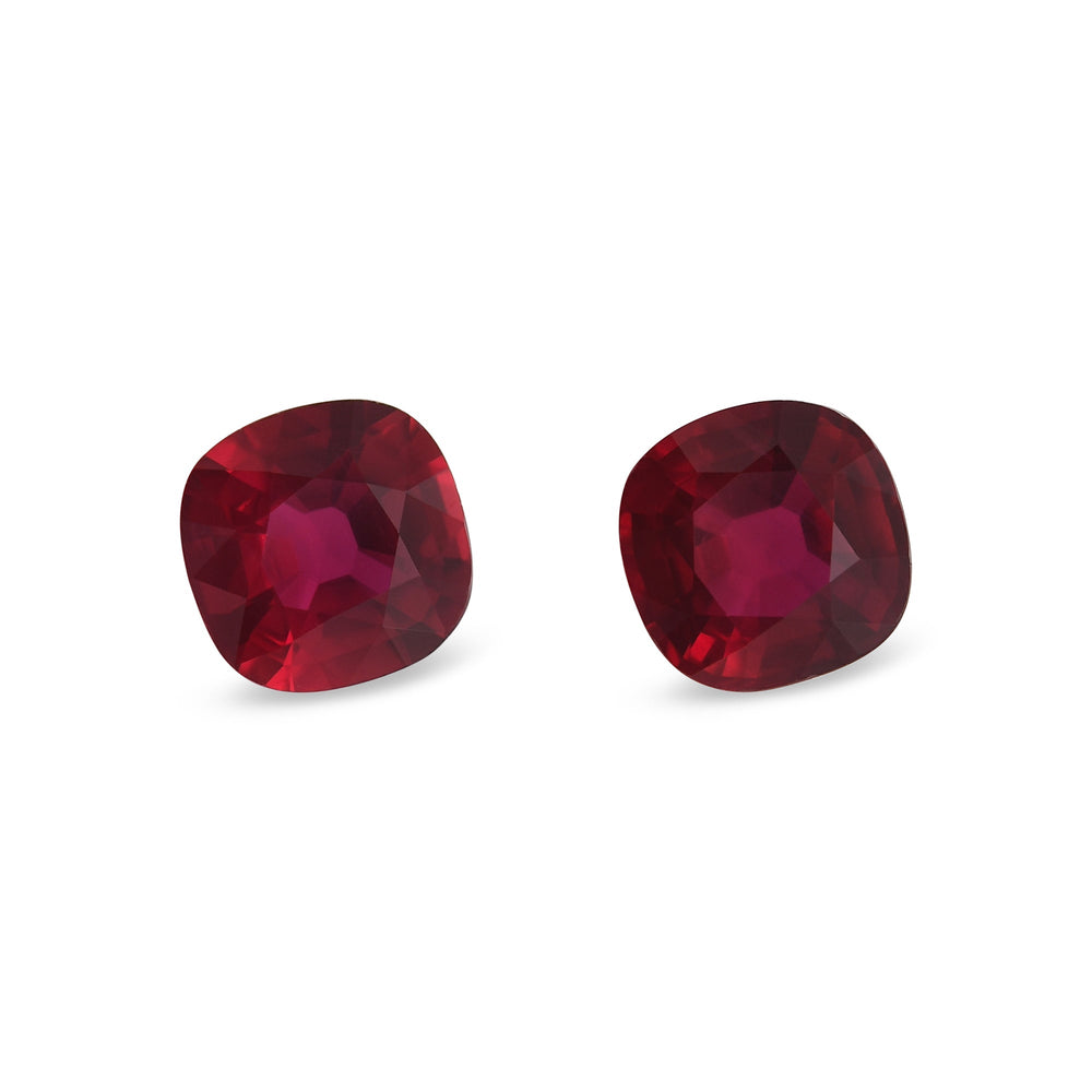 2.15 Carat Red MOZAMBIQUE Cushion Ruby CD