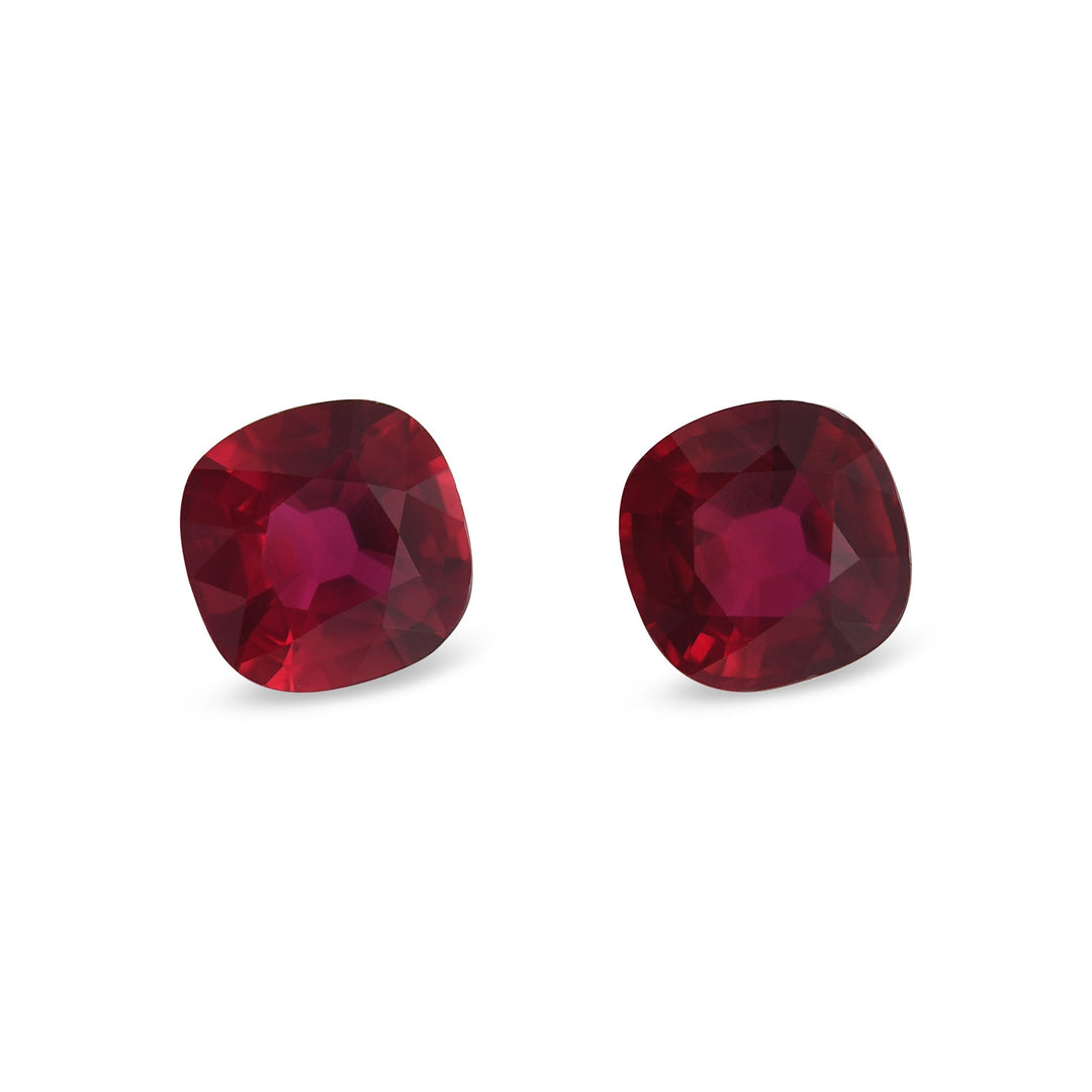 2.15 Carat Red MOZAMBIQUE Cushion Ruby CD