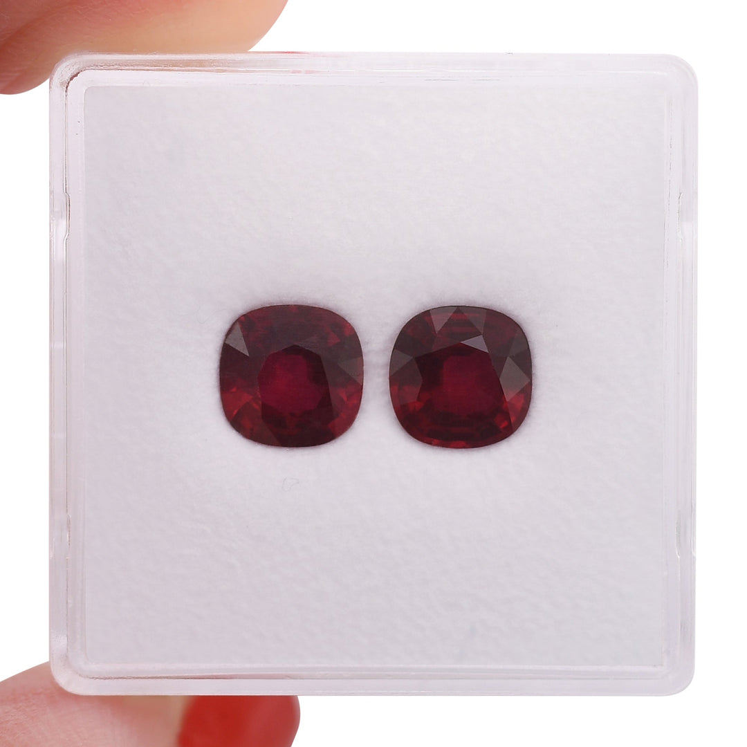 2.15 Carat Red MOZAMBIQUE Cushion Ruby CD