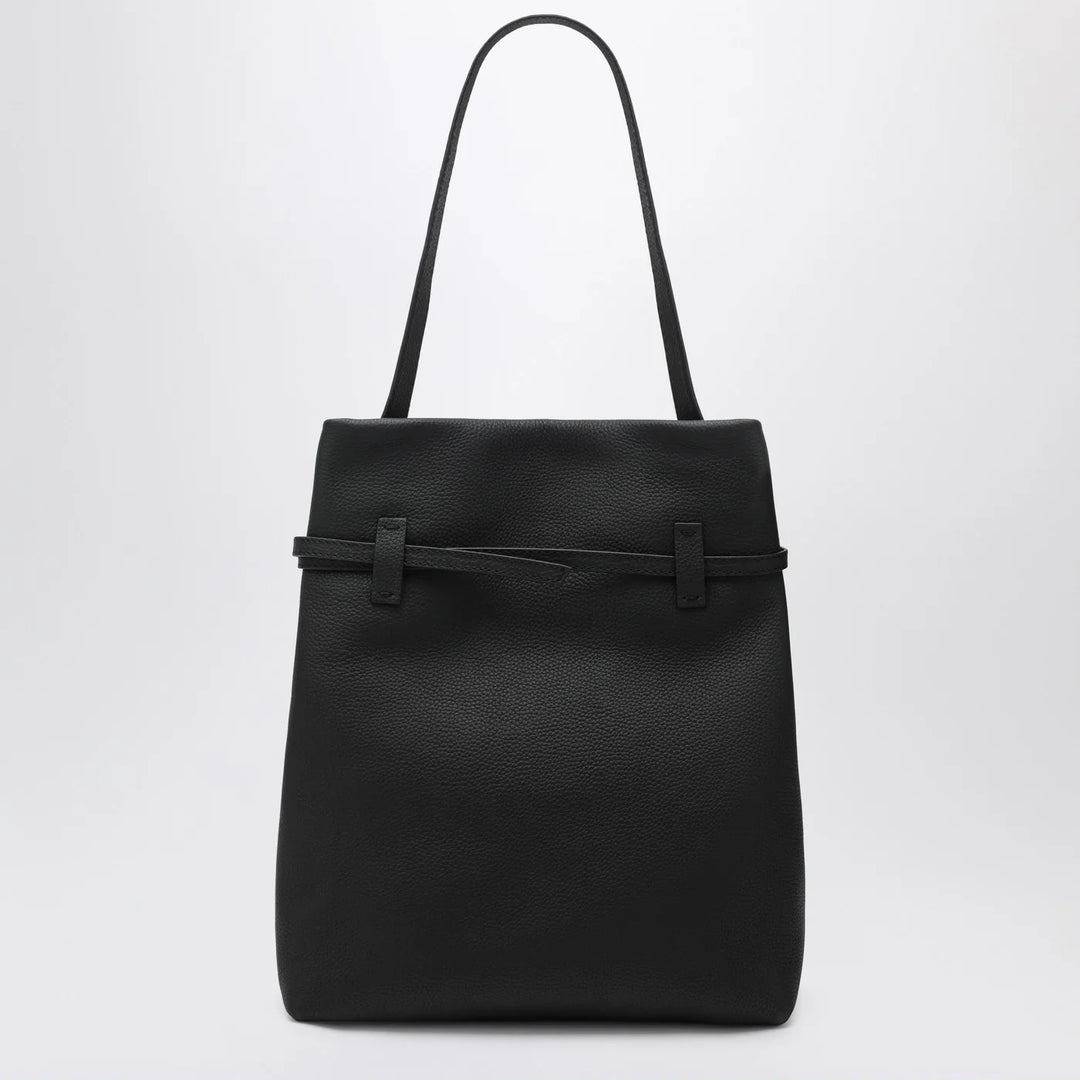 Manu Atelier - Tote Du Jour tote bag in black calfskin