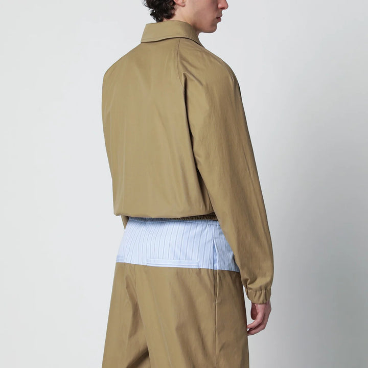 Dries Van Noten - Beige cotton-blend zip-up jacket