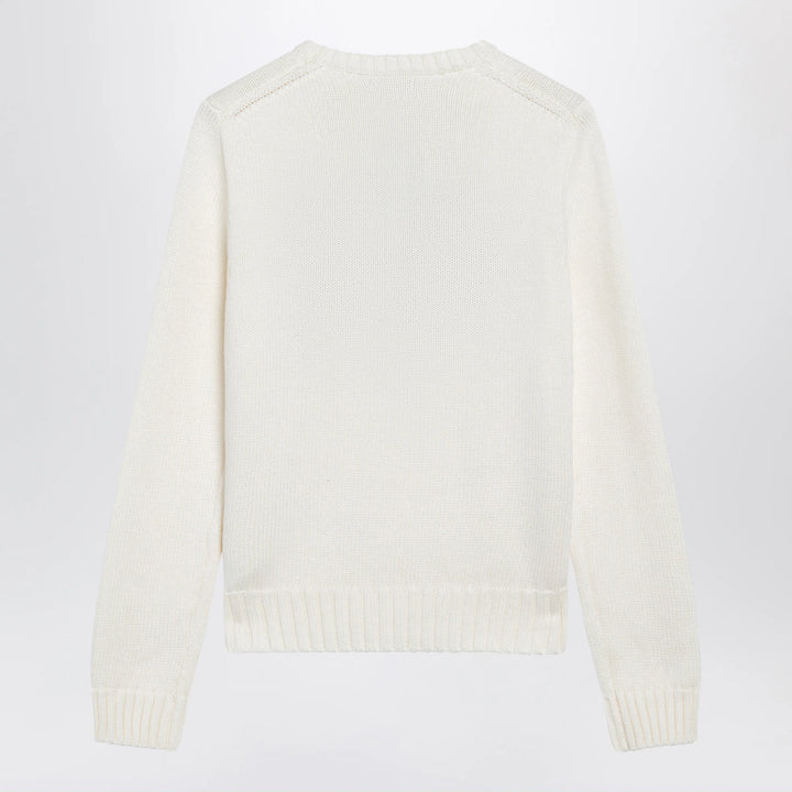 Polo Ralph Lauren - Tommy Hilfiger cream sweater with flag motif
