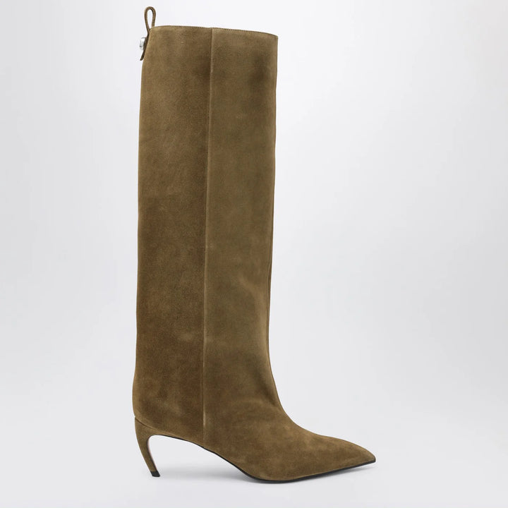 The Attico - Lea Military Green high boot
