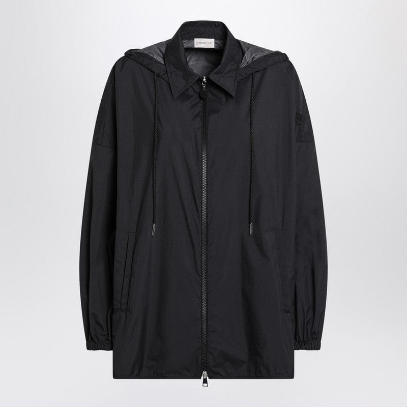 Jackets 44 Moncler Black zip parka in nylon Brand
