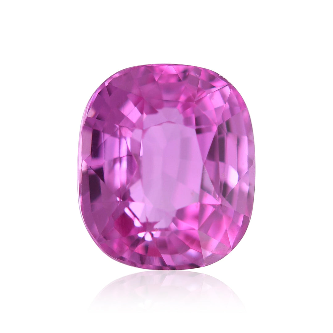 3.07 Carat Pink MADAGASCAR Cushion Sapphire GIA