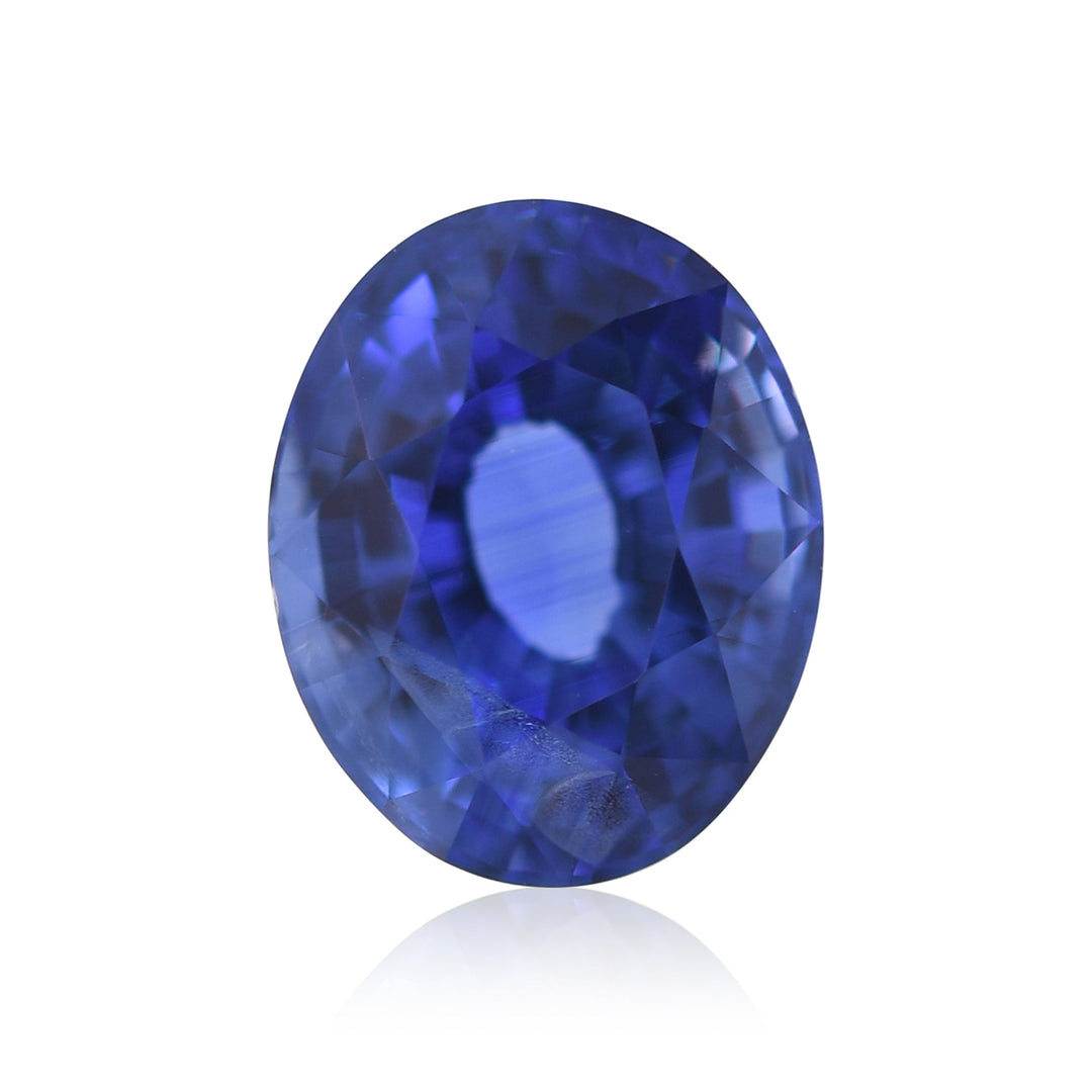 3.63 Carat Blue SRI LANKA Oval Sapphire GIA