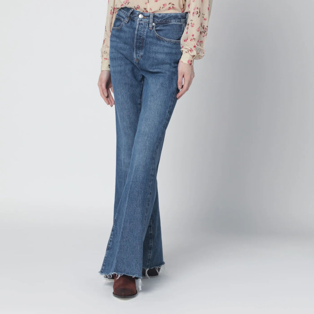 Frame - The Lax blue jeans in regenerated denim