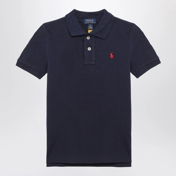 Polo Ralph Lauren - Blue navy cotton polo shirt with logo