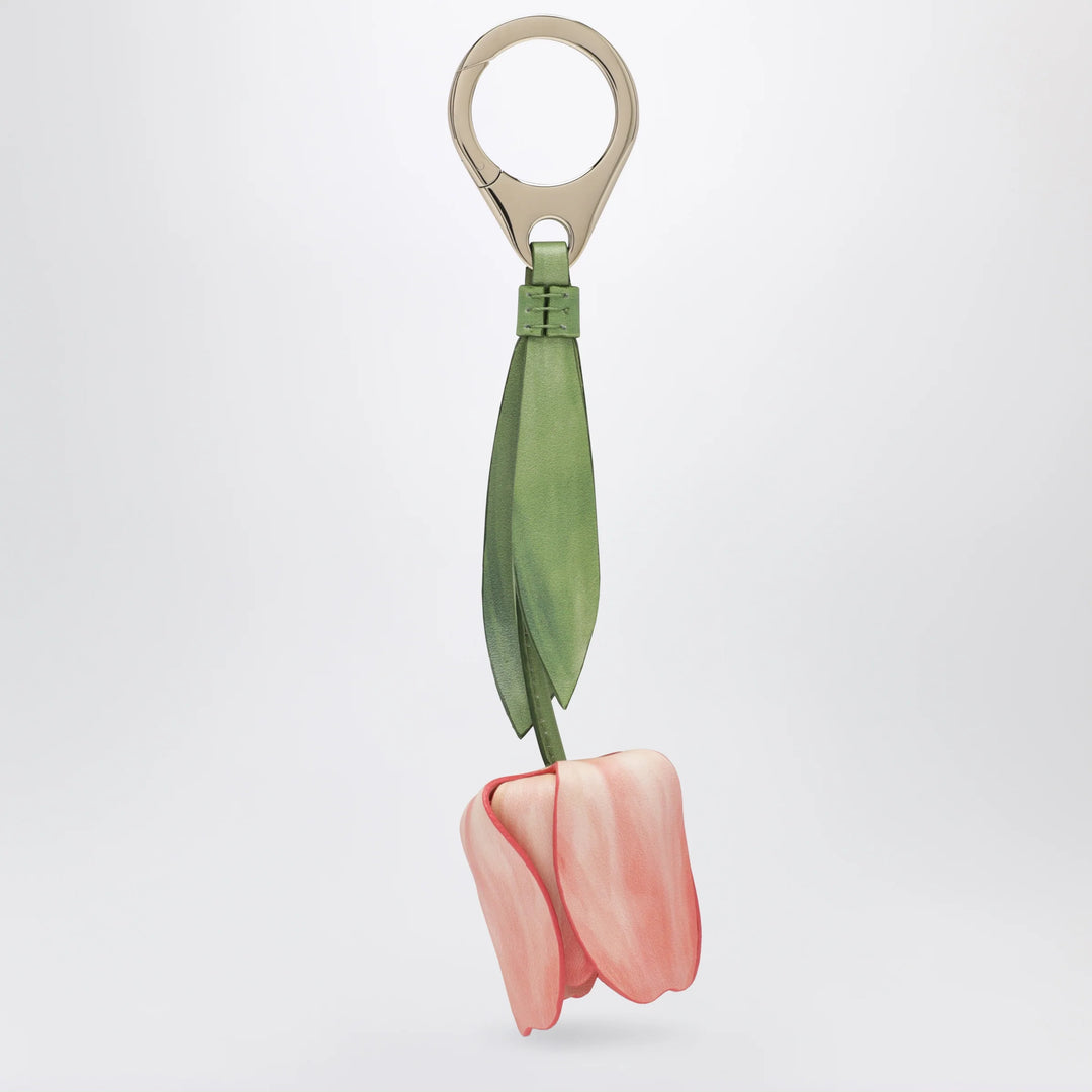 Christian Louboutin - Leather bag charm in the shape of a tulip