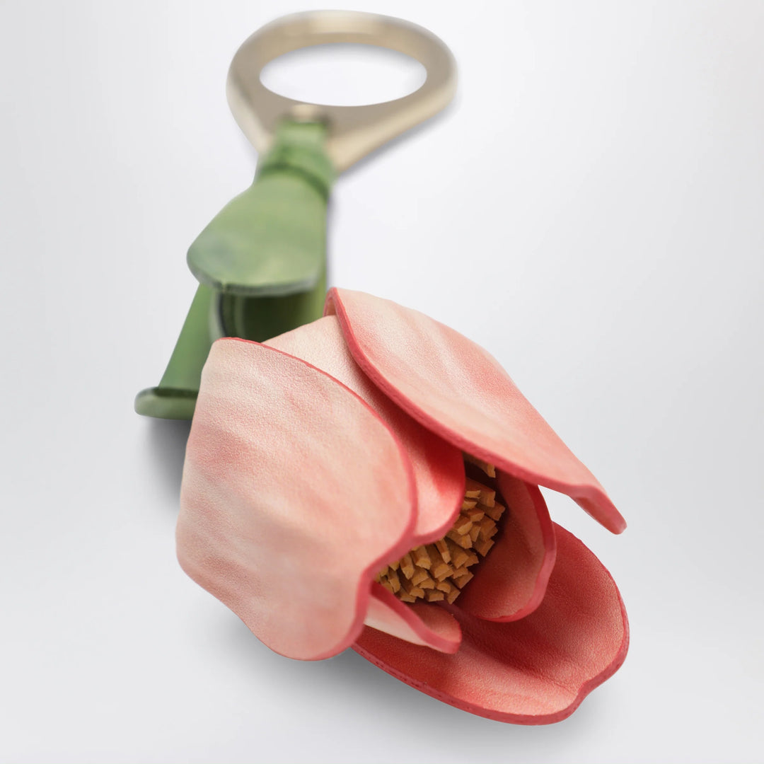 Christian Louboutin - Leather bag charm in the shape of a tulip