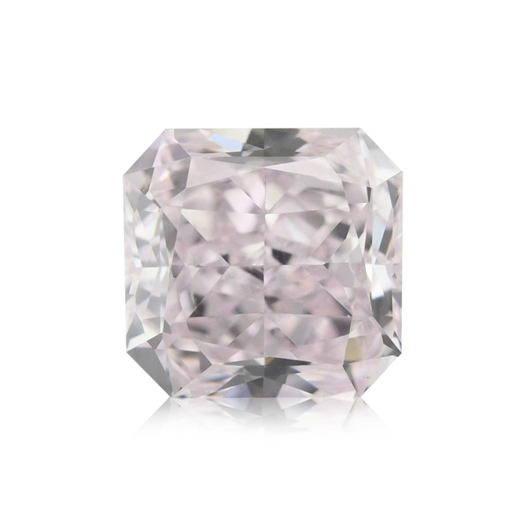 0.40 Carat Fancy Light Purplish Pink Radiant Diamond VS1 GIA