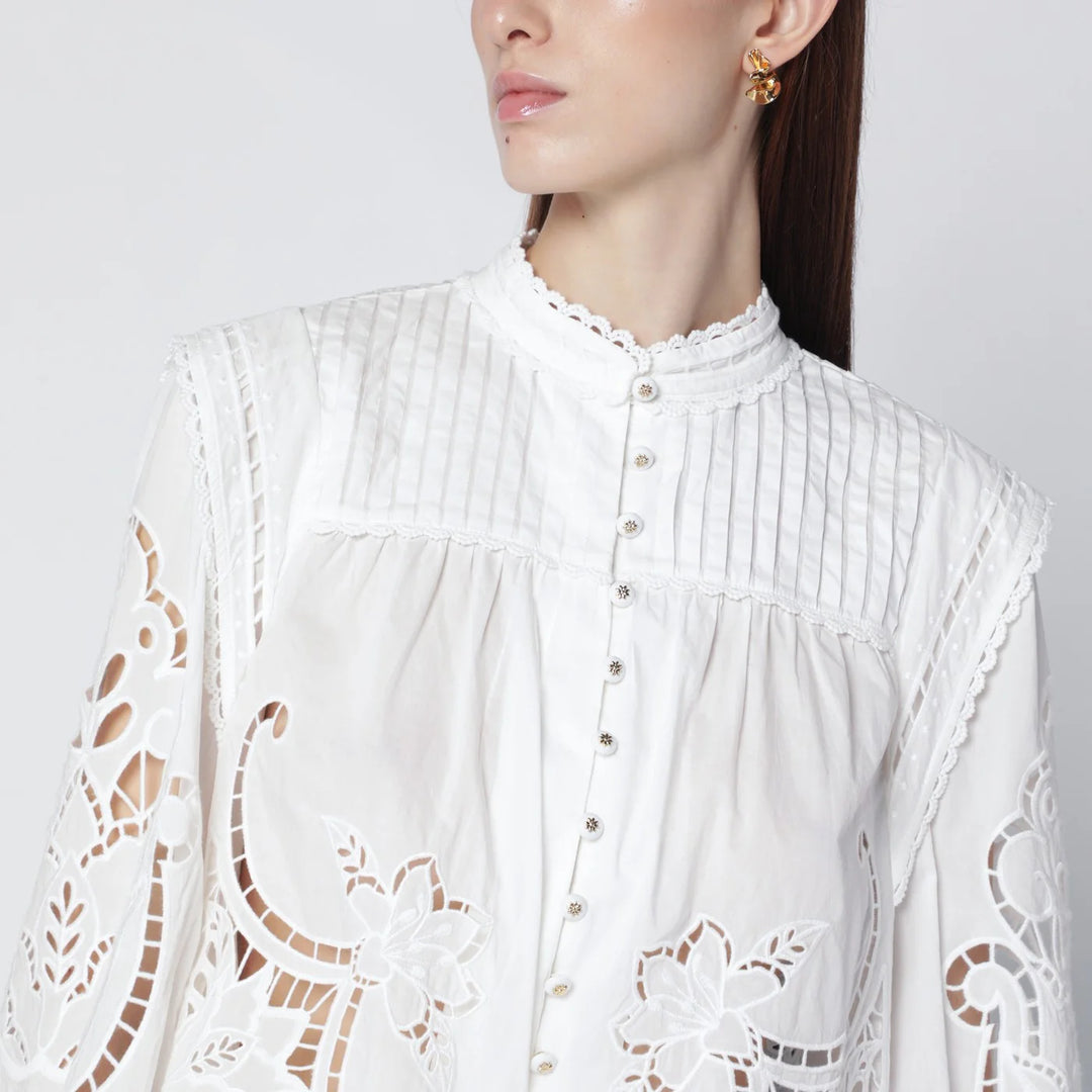 FARM Rio - Richelieu white cotton blouse