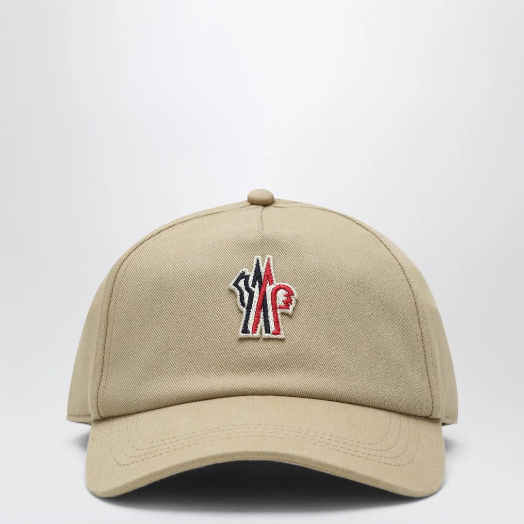 Moncler Grenoble - Beige baseball cap with logo patch
