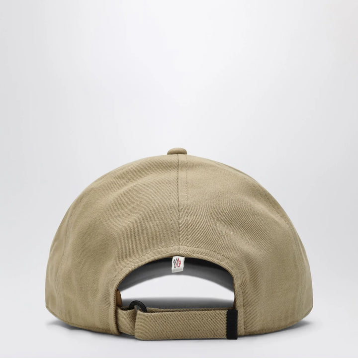 Moncler Grenoble - Beige baseball cap with logo patch