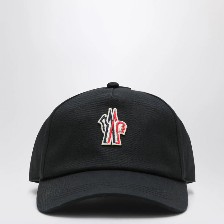 Moncler Grenoble - Black baseball cap with logo patch