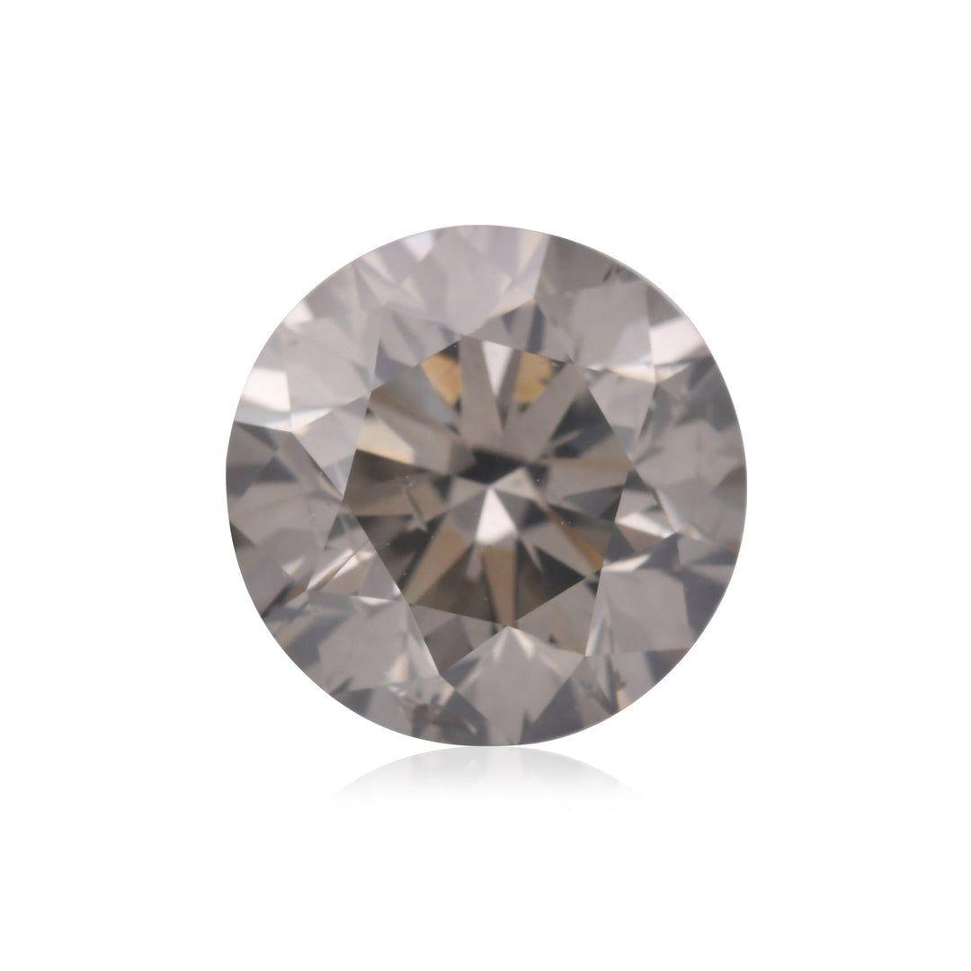 2.28 Carat Fancy Dark Gray Round Brilliant Diamond (I1) GIA