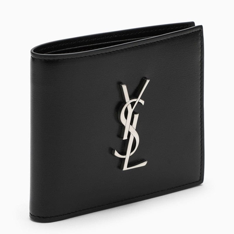 Wallets & Money Clips Saint Laurent - Black leather bi-fold wallet - One size Brand