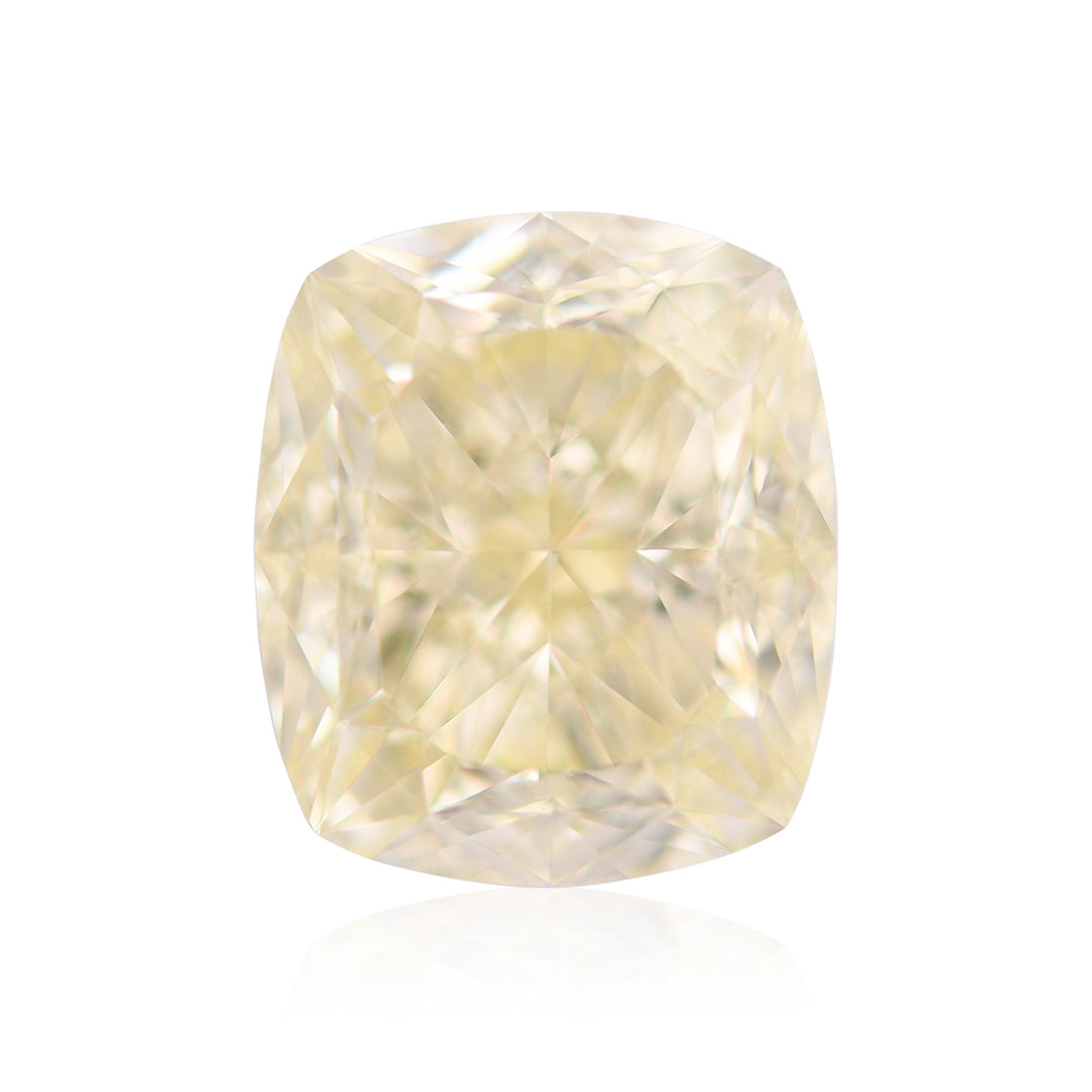 5.01 Carat Light Yellow Cushion Diamond VS2 GIA