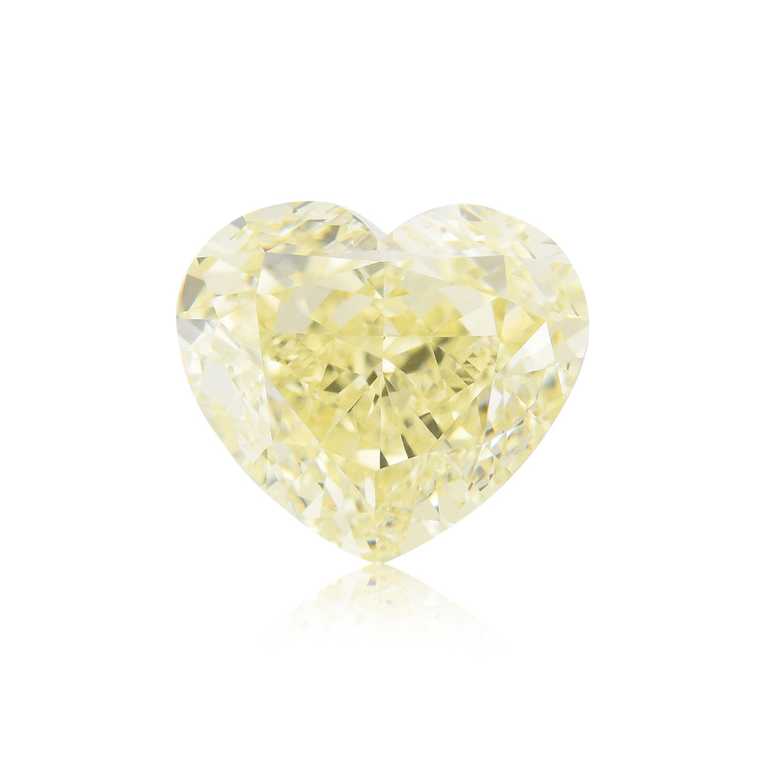 5.56 Carat Fancy Light Yellow HEART Diamond VVS1 GIA