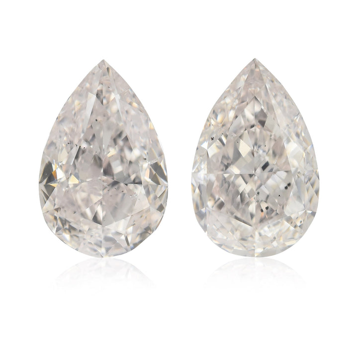 2.18 Carat Very Light Pink Pear Diamonds SI2