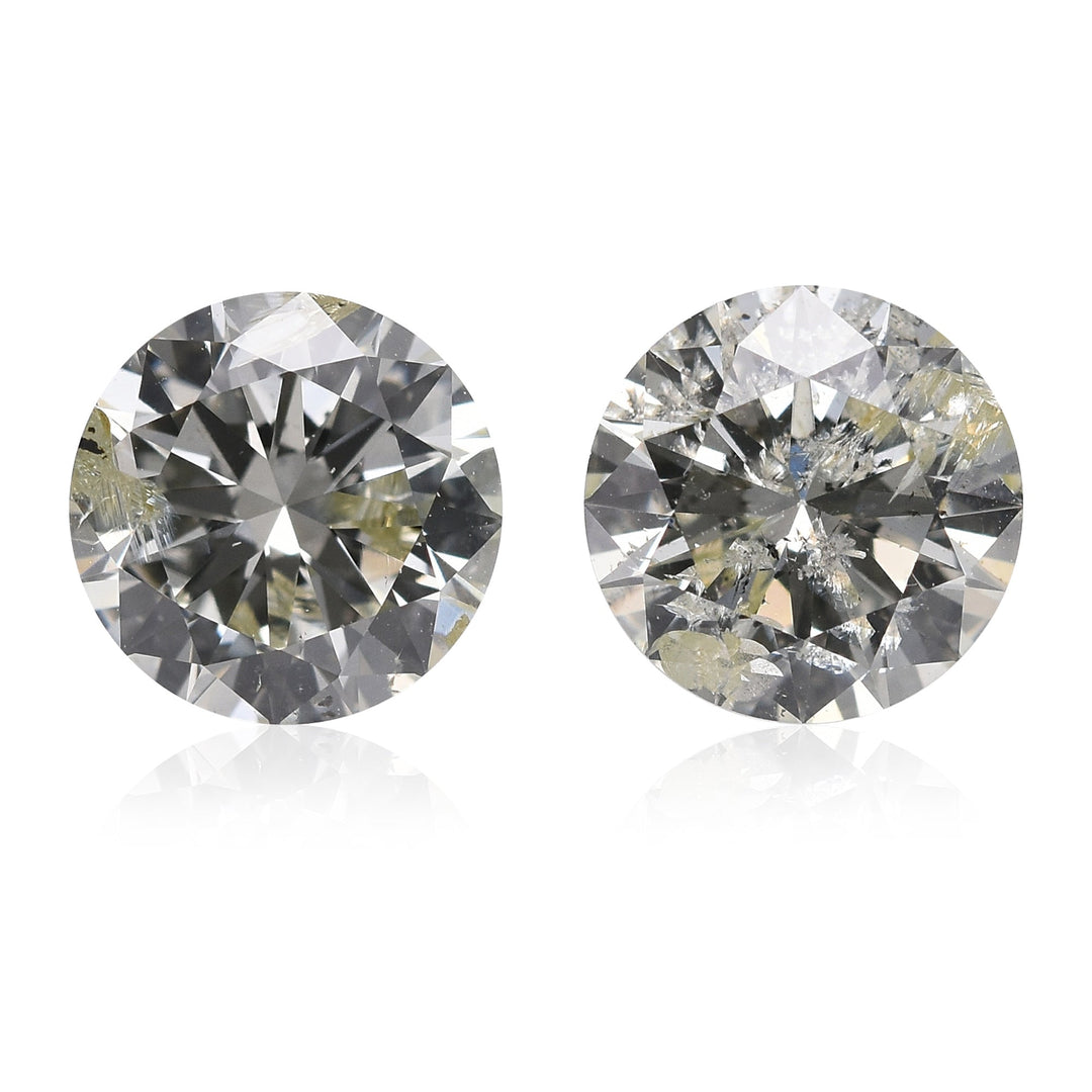 2.08 Carat   Round Brilliant Diamonds (I1)