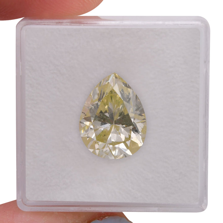 5.08 Carat U-V Pear Diamond SI2 GIA