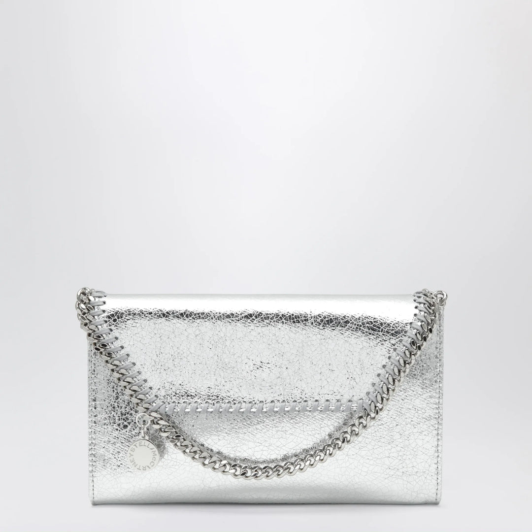 Stella McCartney - Falabella metallic silver crossbody wallet bag